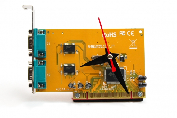 Ceas de birou adaptor PCI la 2 porturi seriale